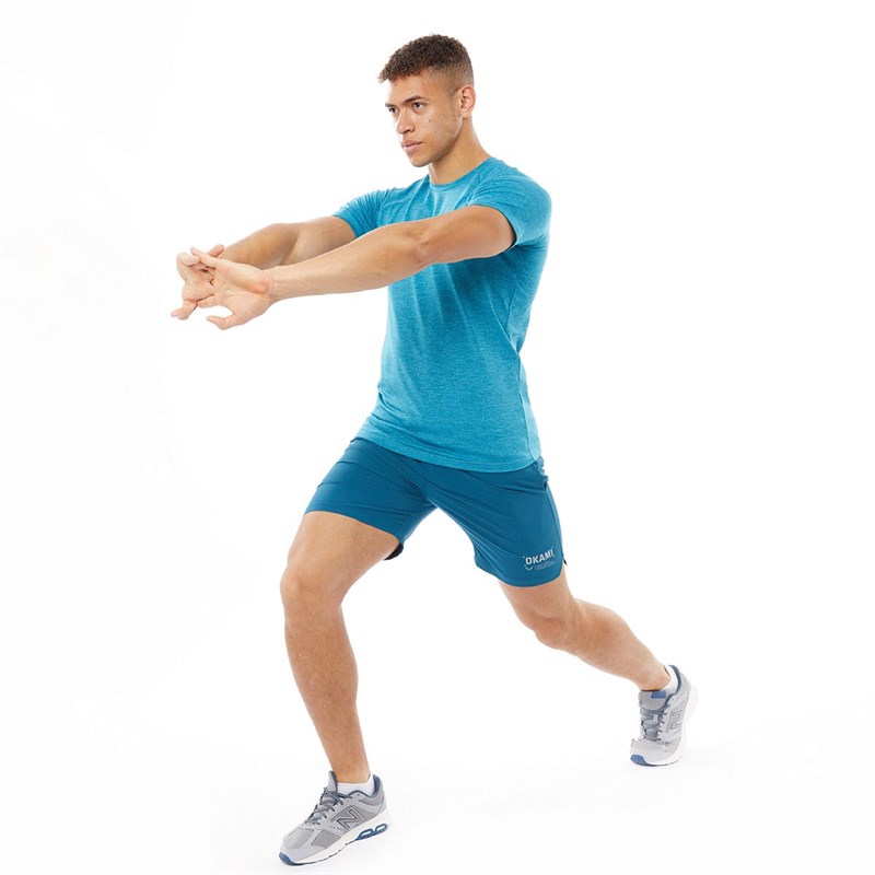 OKAMI Sport Mens Ninja 7 Inch Training Shorts Dark Teal