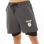 OKAMI Sport Mens Base 2-In-1 5 Inch Shorts Dark Grey