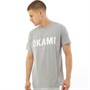 OKAMI Sport Mens Court Essential T-Shirt Grey Marl