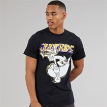 LOONEY TUNES Mens Skateboard T-Shirt Black