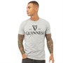 Logo Mania Herren Guinness Mono T-Shirt Hellgraumeliert