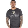LogoMania Mens Logo Mania Guiness Harp Vintage Wash T-Shirt Black