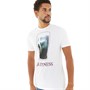 LogoMania Mens Guiness Purple Glass T-Shirt White