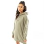 COMMON PLACE Womens Logo Oversized Hoodie Khaki