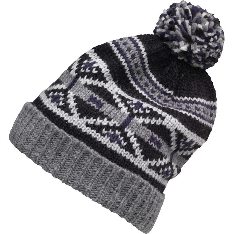 Buy Onfire Mens Lined Bobble Hat Black Multi