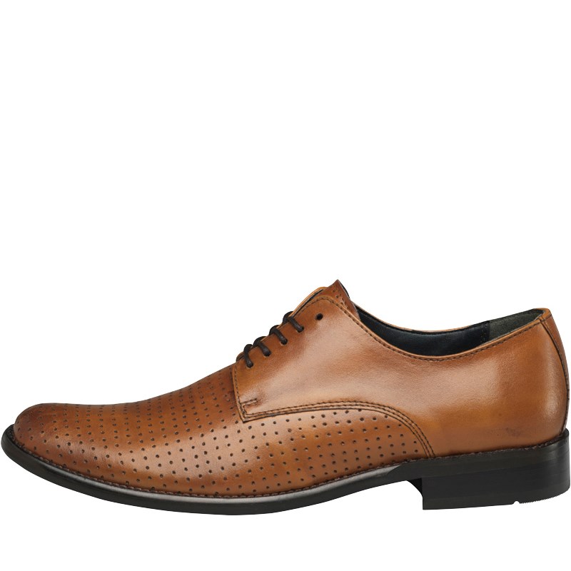 matt leather derby shoes