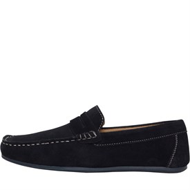 Onfire Heren Suede Loafer Schoenen Marineblauw onfire kopen in de aanbieding