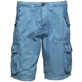 Onfire Heren Twill Combat Cargo Short Gewassen Blauw onfire kopen in de aanbieding