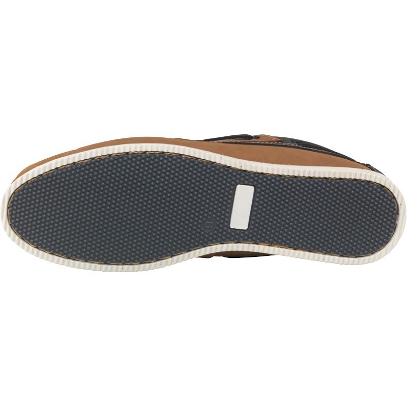 navy tan boat shoes