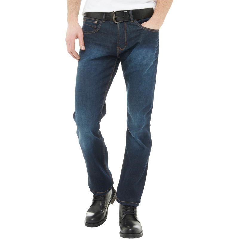 Buy Onfire Mens Dark Wash Straight Fit Stretch Jeans With Belt Dark Wash