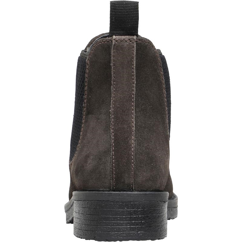 dark grey suede chelsea boots