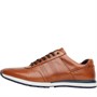 Onfire Mens Leather Trainers Shoes Tan