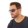 Onfire Mens Sports Supra Semi Rimless Sunglasses Metallic