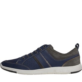 Onfire Heren Leather Schoenen Marineblauw onfire kopen in de aanbieding