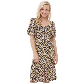 Onfire Dames Aop Jurk Marineblauw onfire kopen in de aanbieding