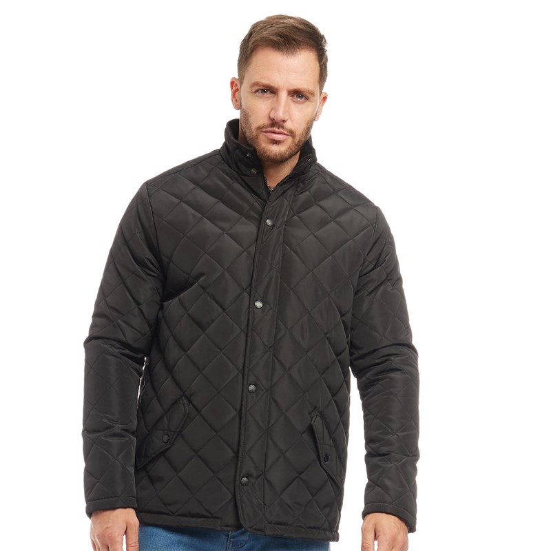 Buy Onfire Mens Quilted Jacket Black