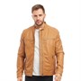 Onfire Herren Lederjacke Hellbraun