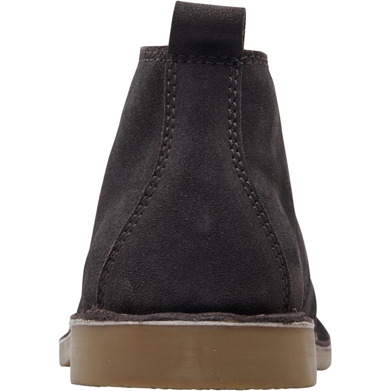 Buy Onfire Mens Suede Desert Boots Dark Grey