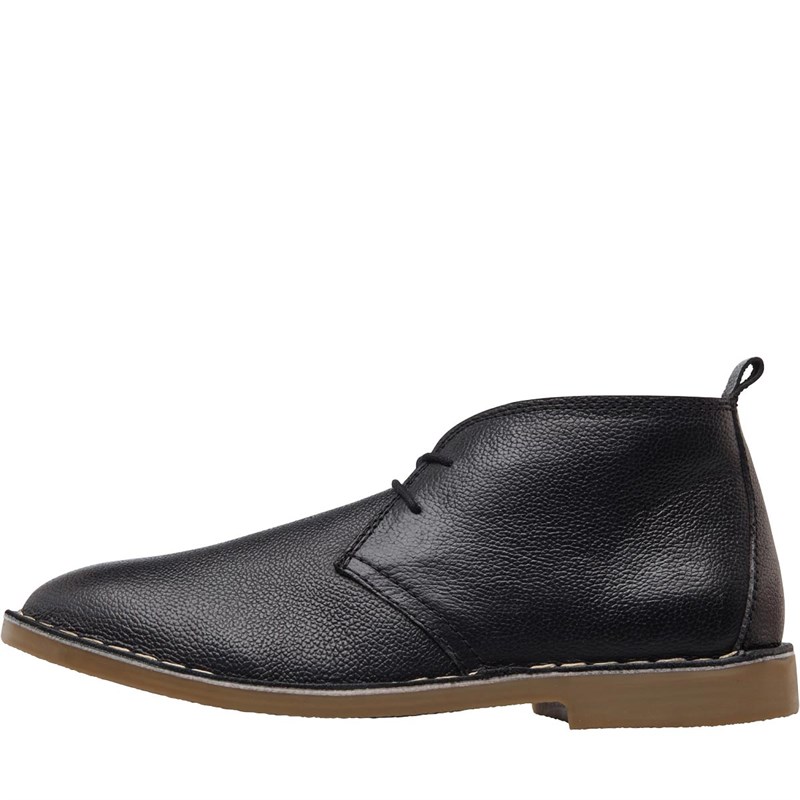 mens black desert boots uk