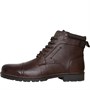Onfire Mens Leather Worker Boots Brown