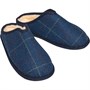 Onfire Mens Checked Mule Slippers Blue