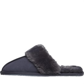 Image of Onfire Womens Suede Mule Slippers Grey