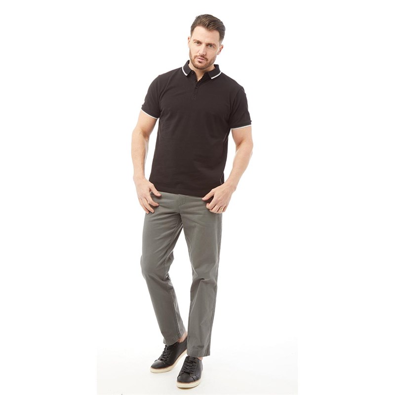 Onfire Mens Chino Trousers Dark Ash