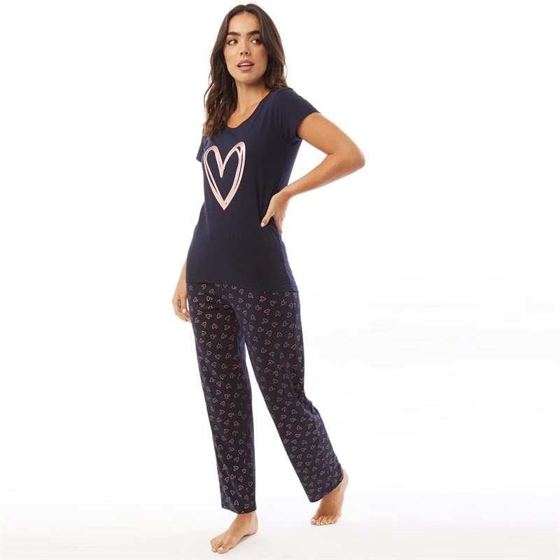 Onfire Damer Pyjamas Marineblå