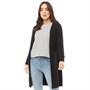 Onfire Dame Mid Length Cardigan Sort