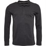 Onfire Polo à Manches Longues Pique Homme Anthracite Chiné