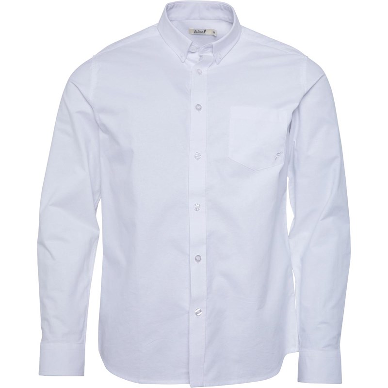 Buy Onfire Mens Long Sleeve Cotton Oxford Shirt White