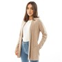 Onfire Womens Mid Length Open Cardigan Camel