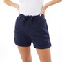 Onfire Dame Ladies Linen Mix Afslappede shorts Marineblå