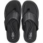 Onfire Womens Memory Foam Toe Post Sandals Black