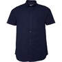 Onfire Chemises à Manches Courtes Linen Mix Homme Bleu Marine