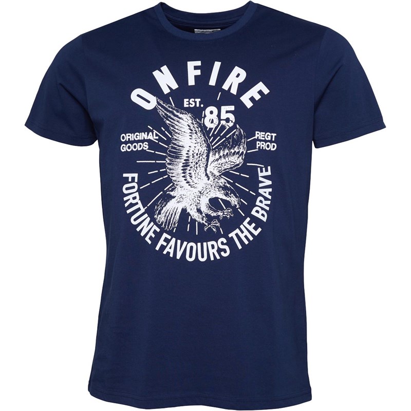 Onfire Mens T-Shirt Navy