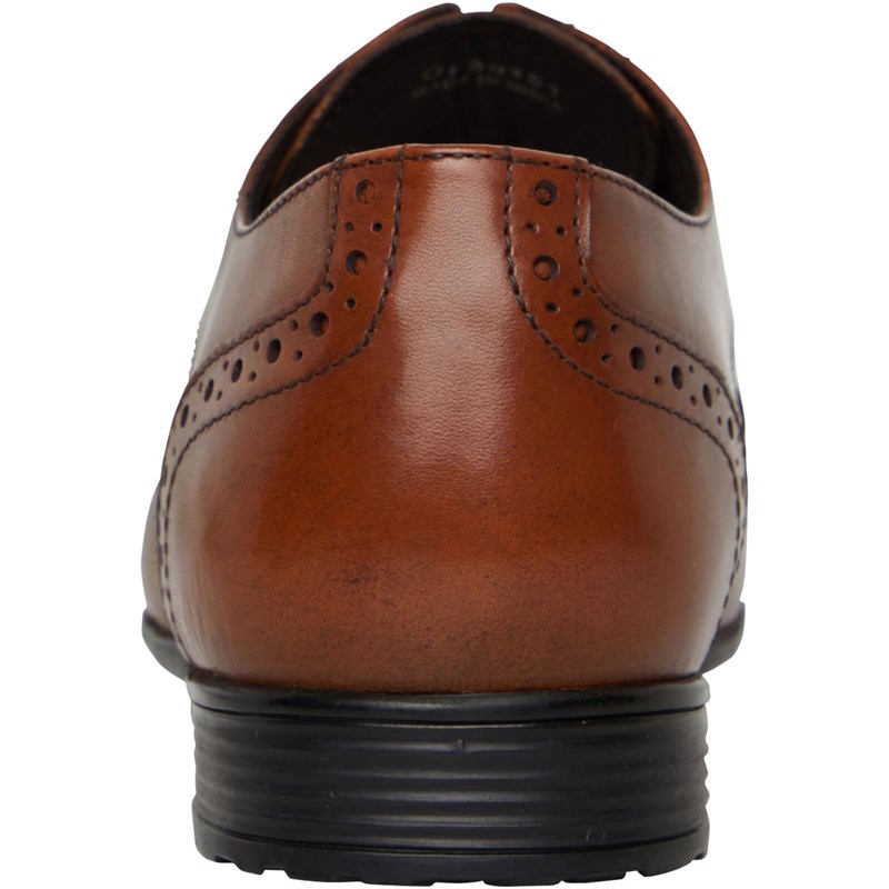 Onfire Mens Leather Wing Tipped Brogues Tan