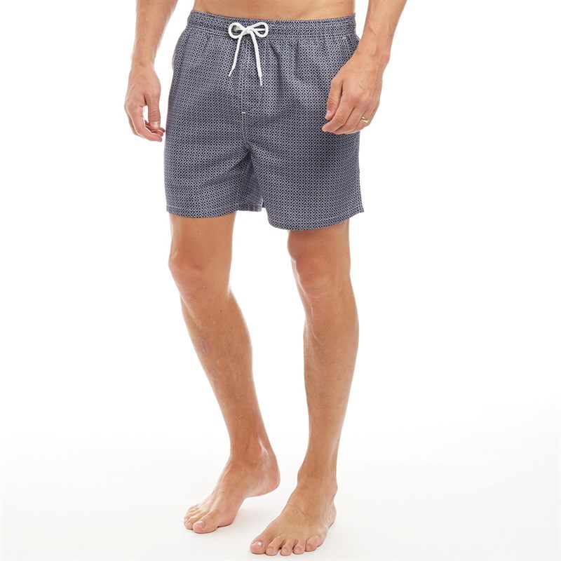 Buy Onfire Mens All Over Print Swim Shorts Navy