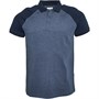 Onfire Mens Raglan Sleeve Polo Shirt Denim Marl/Navy