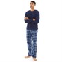 Onfire Mens Microfleece Loungewear Set Navy/Blue