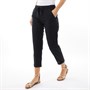 Onfire Womens Linen Mix Trousers Black