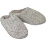 Onfire Womens Chenille Mule Slippers Light Grey