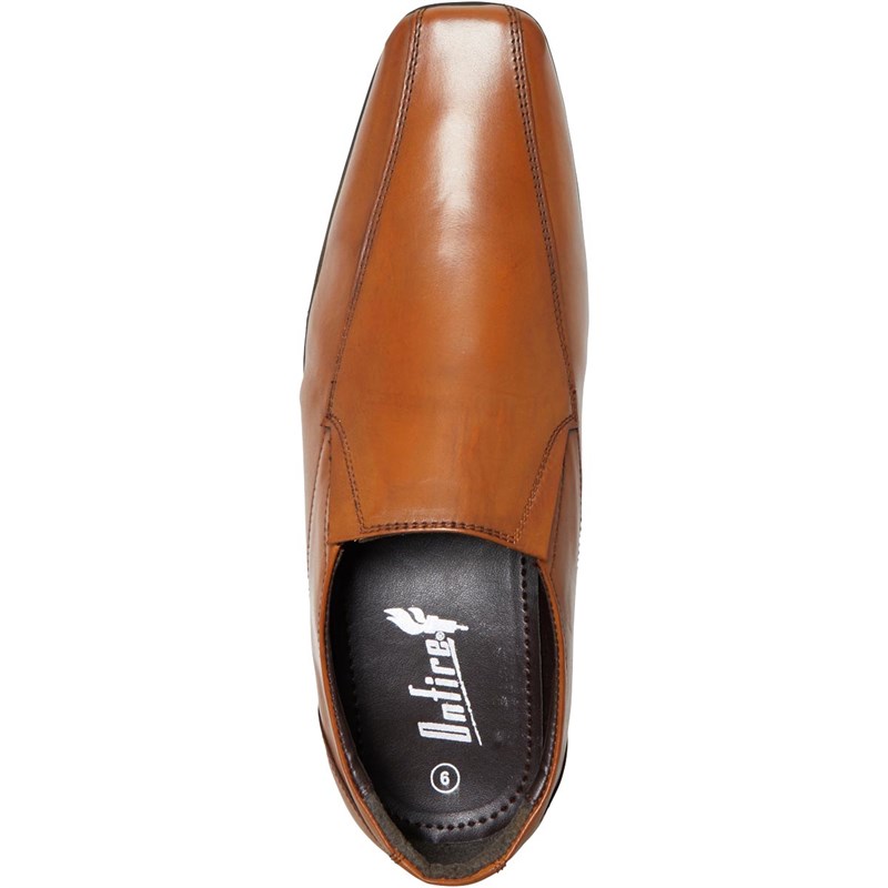 Onfire Mens Leather Slip On Shoes Tan