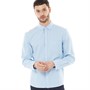 Onfire Chemises à Manches Longues Cotton Oxford Homme Bleu Clair