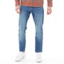 Onfire Herre Fit Denim Jean Jeans Med Lige Ben Blå