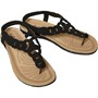 Onfire Womens Ladies Diamante Trim Sandals Black