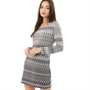 Onfire Womens Patterned Dress Zig Zag