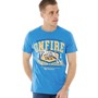 Onfire Mens Printed T-Shirt Blue