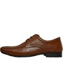 Onfire Mens Leather Tramline Lace Up Shoes Tan