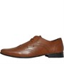 Onfire Mens Leather Wing Tipped Shoes Tan